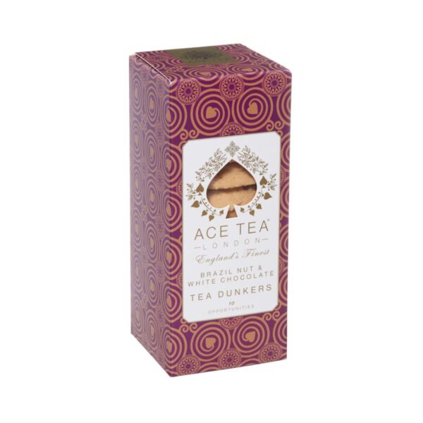 Brazil Nut & White Chocolate Tea Dunkers Cookies – 150g Ace Tea London – Image 3