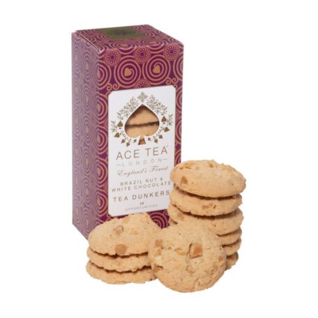 Brazil Nut & White Chocolate Tea Dunkers Cookies – 150g Ace Tea London