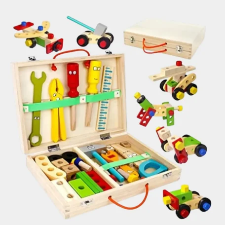 Holz Kinderwerkzeug-Koffer