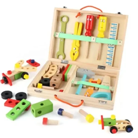 Holz Kinderwerkzeug-Koffer