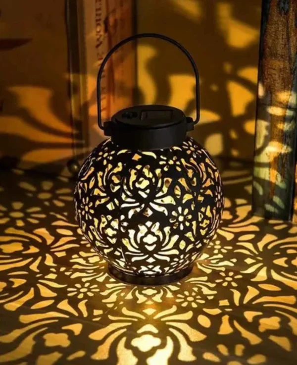 LED Solarlampe Messing - Bild 2
