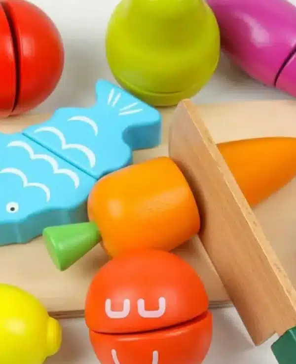 Kinder Holz Spielzeug Früchte Gemüse - Bild 2
