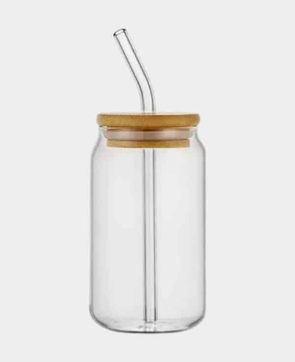 Tasse à café glacé avec bambou