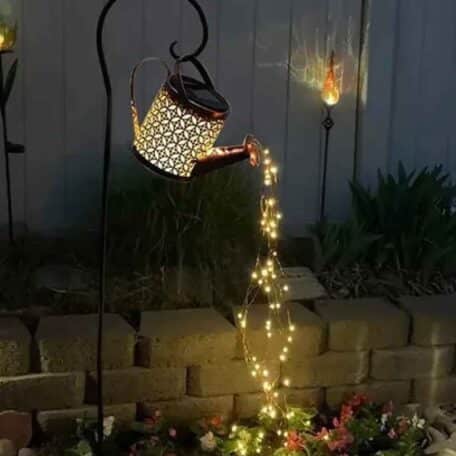 Deko Solar Lichterkette Giesskanne