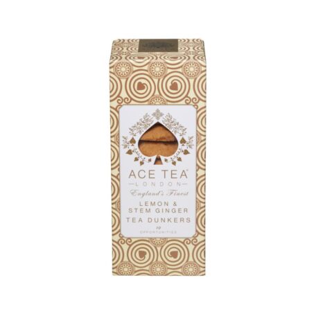 Lemon & Stem Ginger Tea Dunkers Cookies – 150g Ace Tea London
