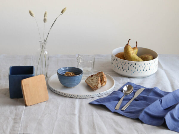 Keramikschale, blau - Bild 3