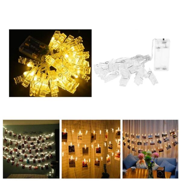LED Lichterkette Foto Clip - Bild 5