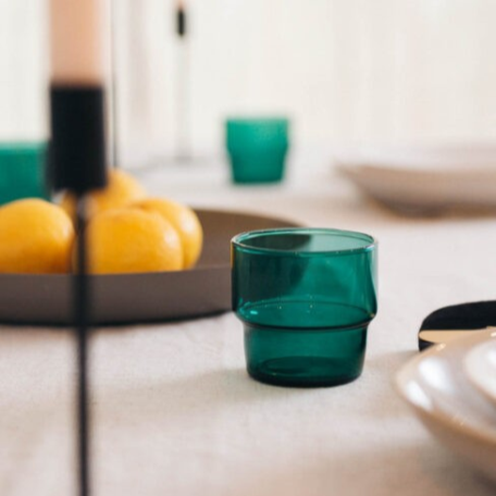 Set de verres à boire Mira, turquoise, 6 pièces