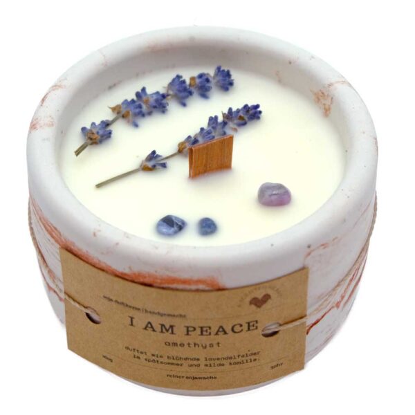 Duftkerze "I Am Peace" - 9.5 x 7 cm - Bild 2
