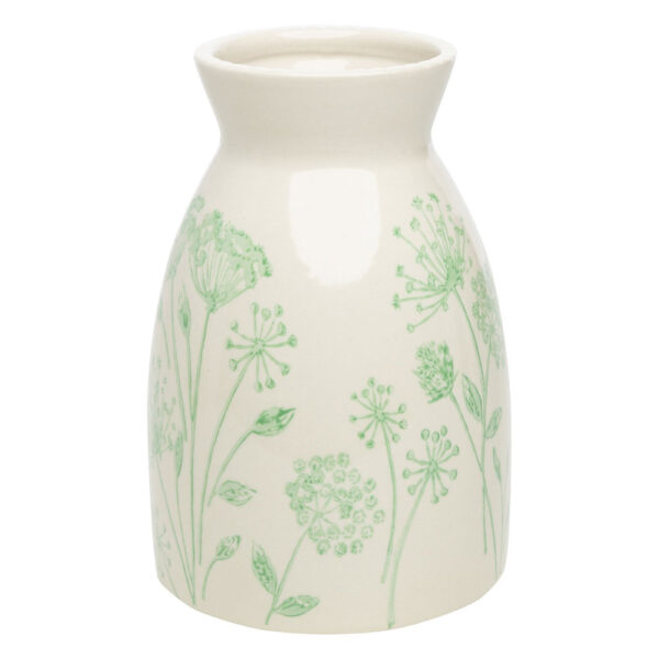 Blumenvase "Floral", candygrün - H 18 cm