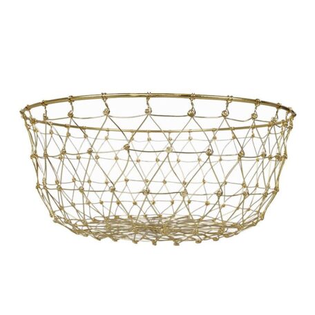 Gitterkorb Basket L Gold