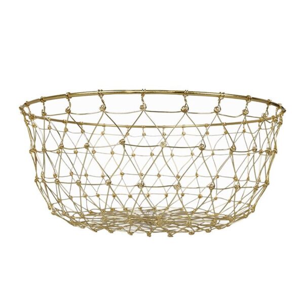 Gitterkorb Basket L Gold
