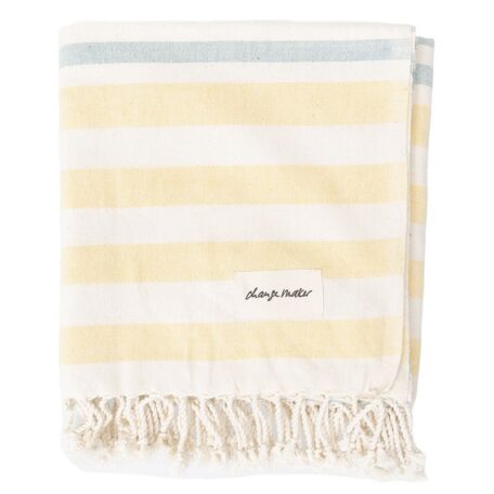 Universaltuch Mixed Stripes Blau/Gelb