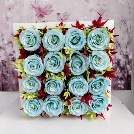 Cadre rose bleu clair