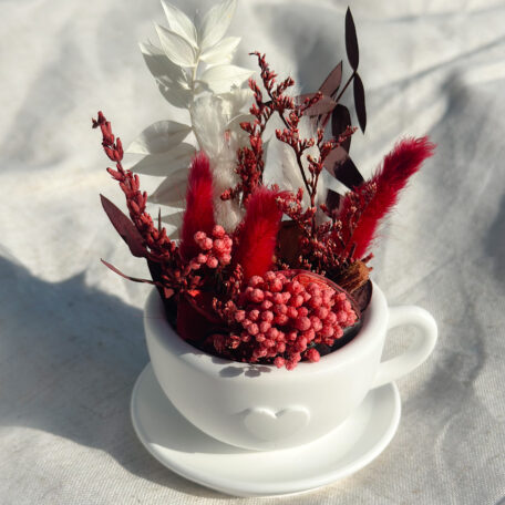 Trockenblume Kaffeetasse