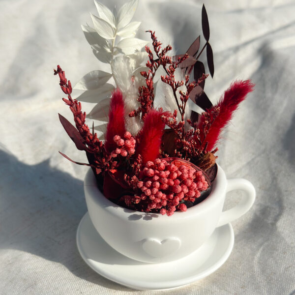 Trockenblume Kaffeetasse