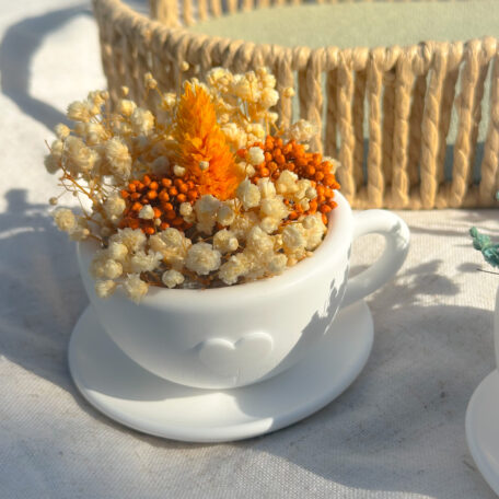 Trockenblume Kaffeetasse