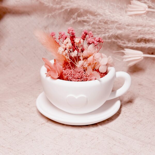 Trockenblume Kaffeetasse