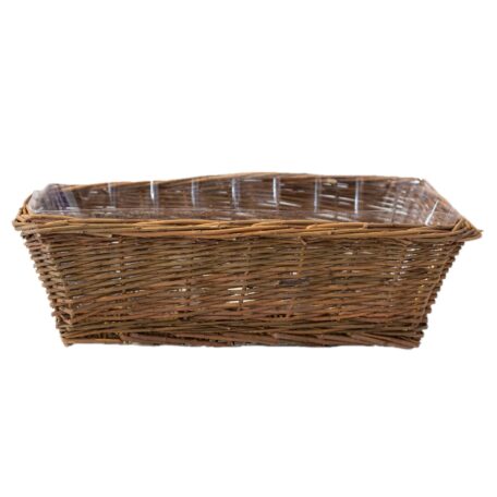 Rechteckiger Rohweidenkorb, 35x15cm