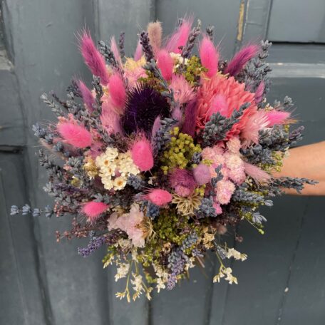 Bouquet de fleurs séchées Bund Barbie mix 