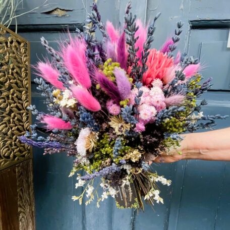 Bouquet de fleurs séchées Bund Barbie mix 