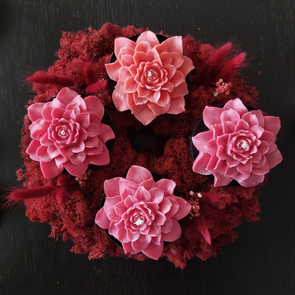 Handgemachte Blumenkerze – Image 4