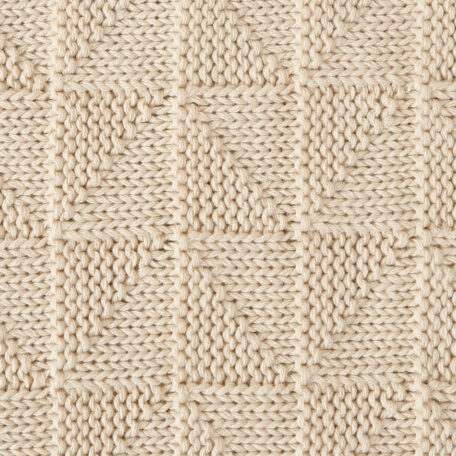 Strickdecke, beige, 130x170cm