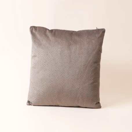 Coussin, ziczac beige, 43x43cm