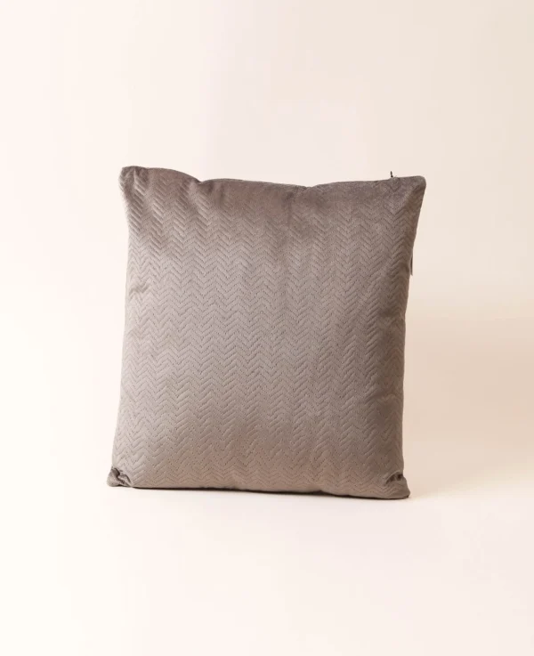 Coussin, ziczac beige, 43x43cm