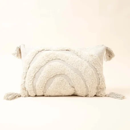 Coussin 30x50 cm blanc