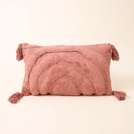 Coussin 30x50 cm vieux rose