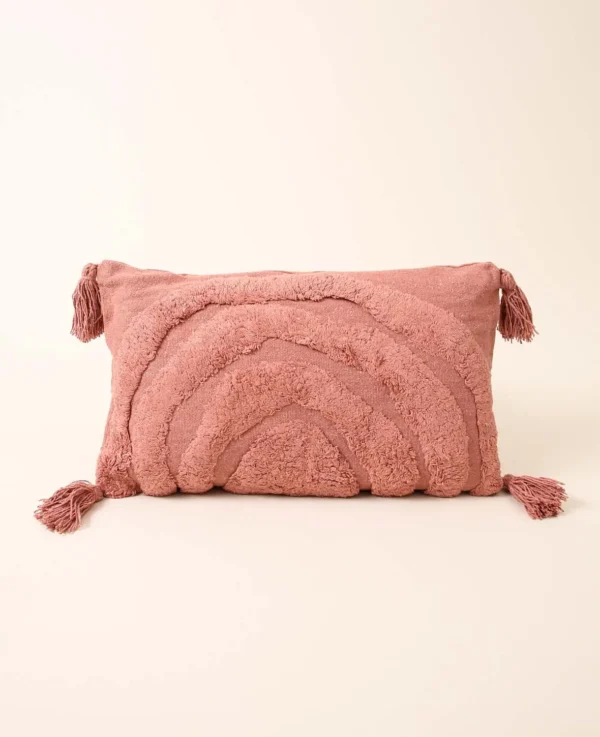 Coussin 30x50 cm vieux rose