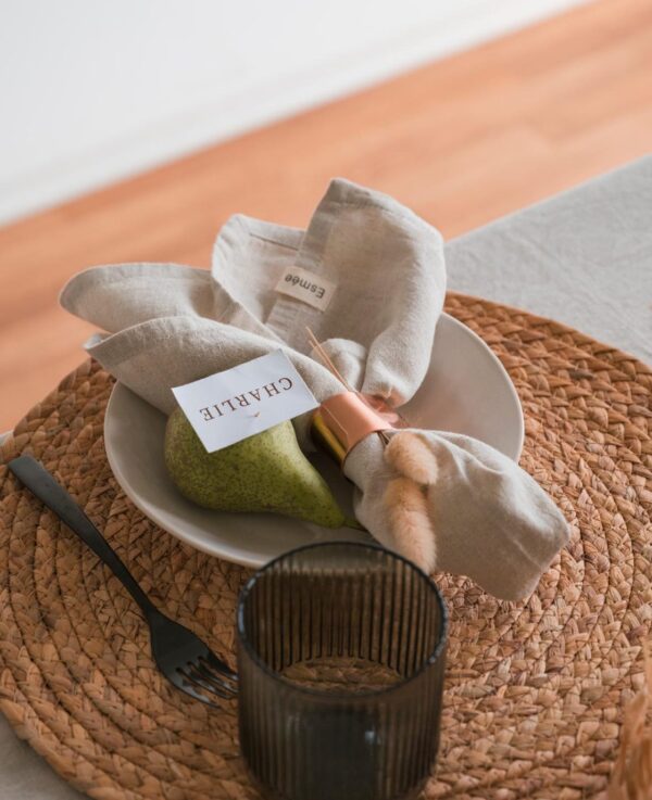 Ted Stoffservietten Set 4 Stk., natura – Image 3