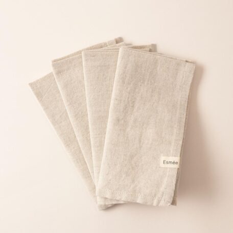 Ted Set de serviettes en tissu 4 pcs, natura