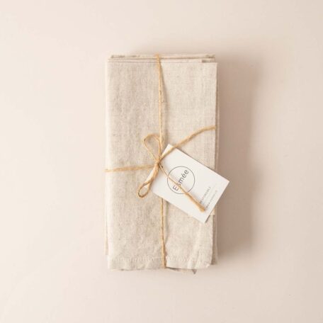 Ted Set de serviettes en tissu 4 pcs, natura