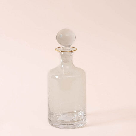 Carafe avec bord doré, 25cm