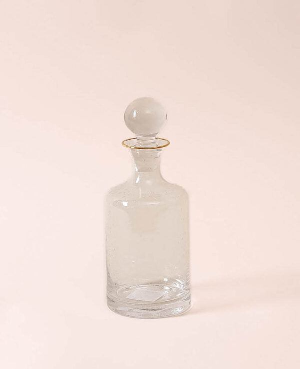 Carafe avec bord doré, 25cm