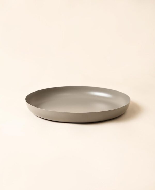 Metalltablett taupe, 30.5x3.5 cm