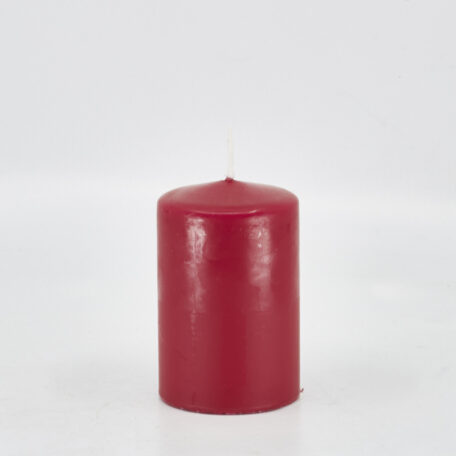 Kerze Naturwachs 'Karminrot' Ø60mm Höhe 130mm