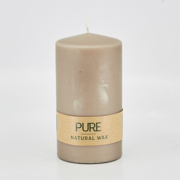 Bougie cire naturelle 'Sahara' Ø70mm hauteur 130mm