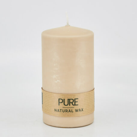 Kerze Naturwachs 'Sand' Ø70mm Höhe 130mm