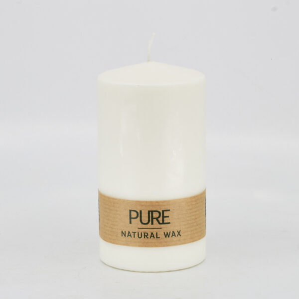Bougie cire naturelle 'Natural' Ø70mm hauteur 130mm