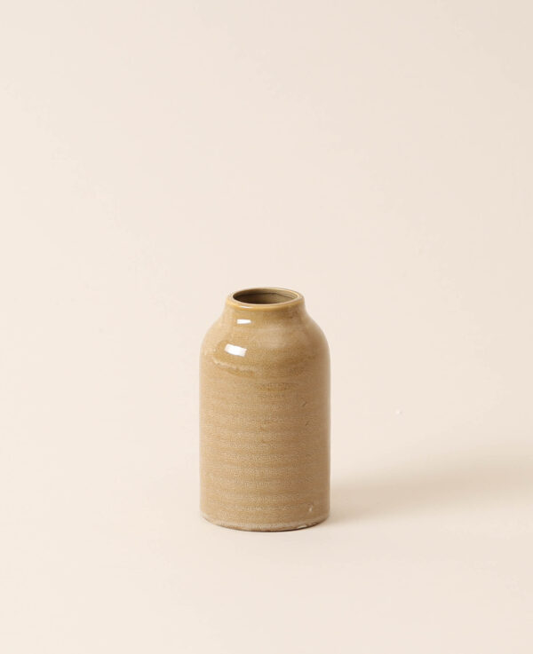 Vase en céramique, marron