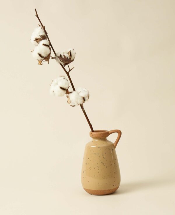 Keramikvase, terracotta, 11x17 cm – Image 2