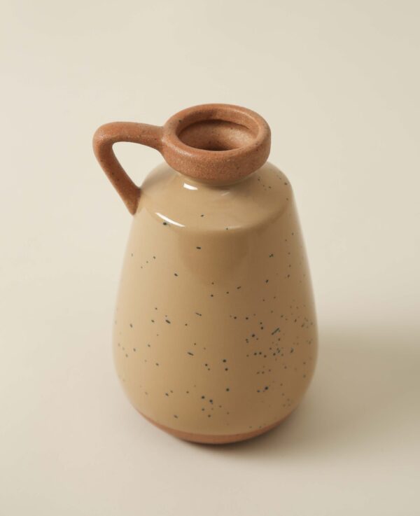 Keramikvase, terracotta, 11x17 cm – Image 3