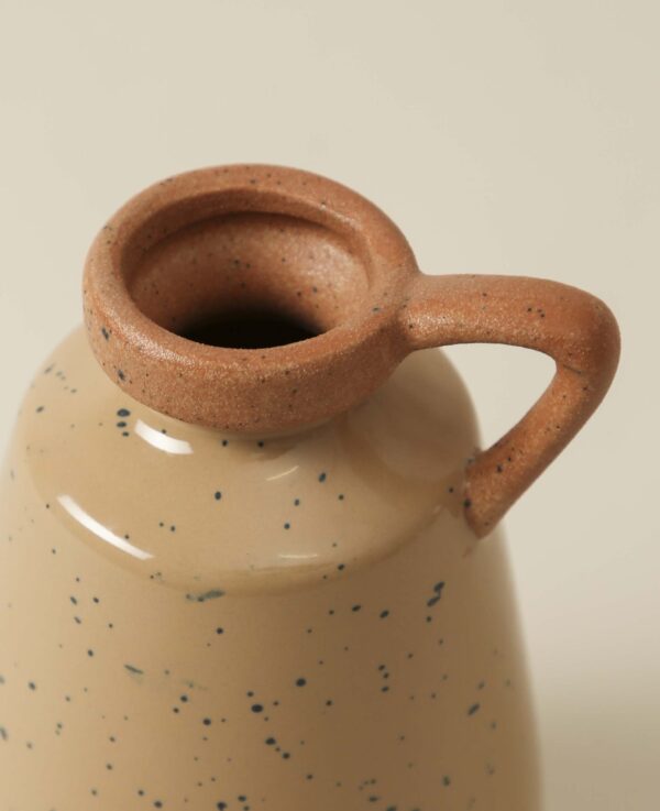 Keramikvase, terracotta, 11x17 cm – Image 4