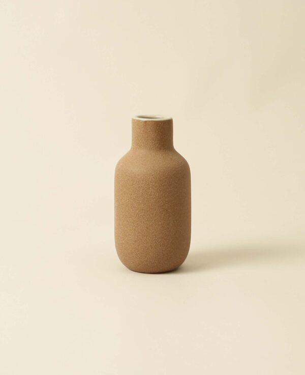 Vase en céramique, orange, 10x20cm