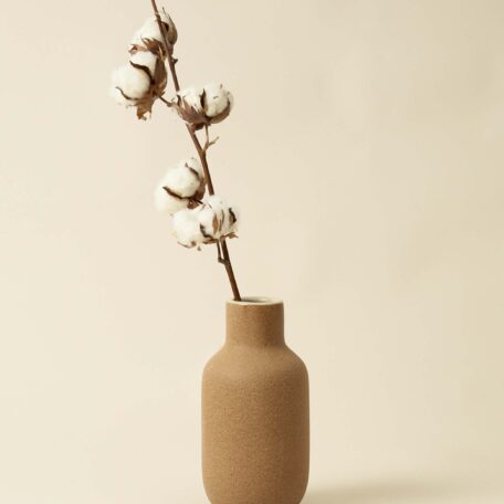 Vase en céramique, orange, 10x20cm