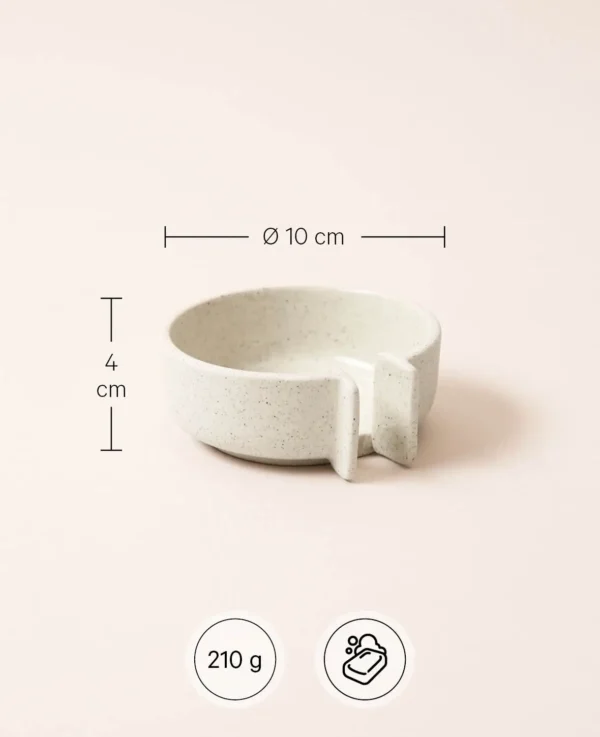 Keramik Seifenschale, sand, D10 – Image 3