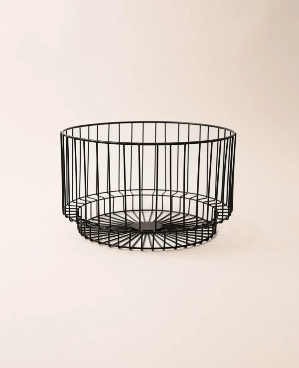 Metallkorb rund, schwarz, D27cm